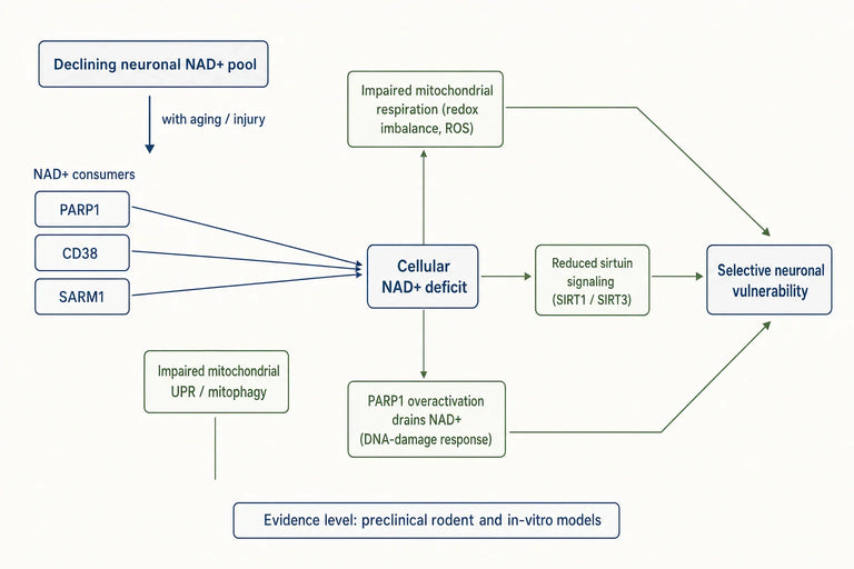 Is NAD⁺ Deficiency Implicated in Neurodegenerative Disease Progression Mechanisms?
