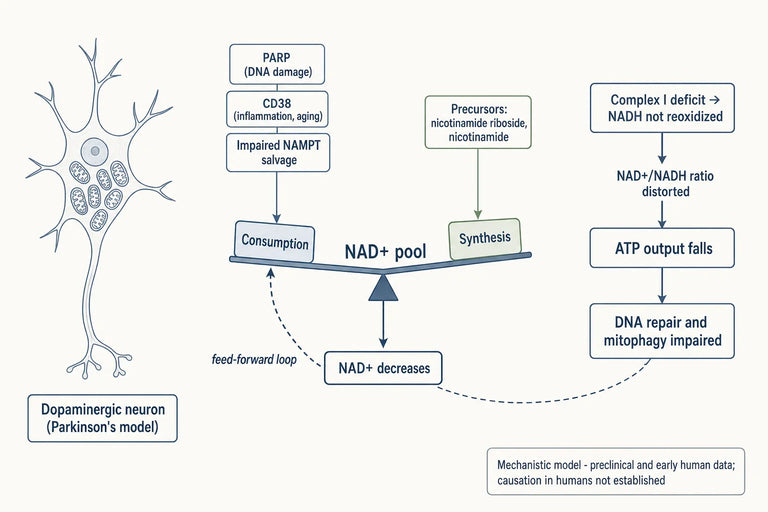 What Is the Link Between NAD+ Deficiency and Parkinson’s Progression?